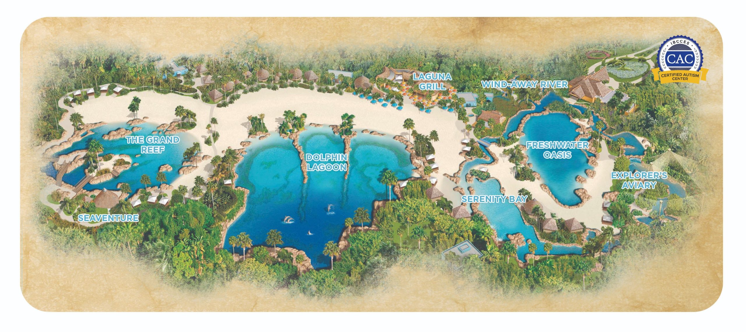 Discovery Cove park map