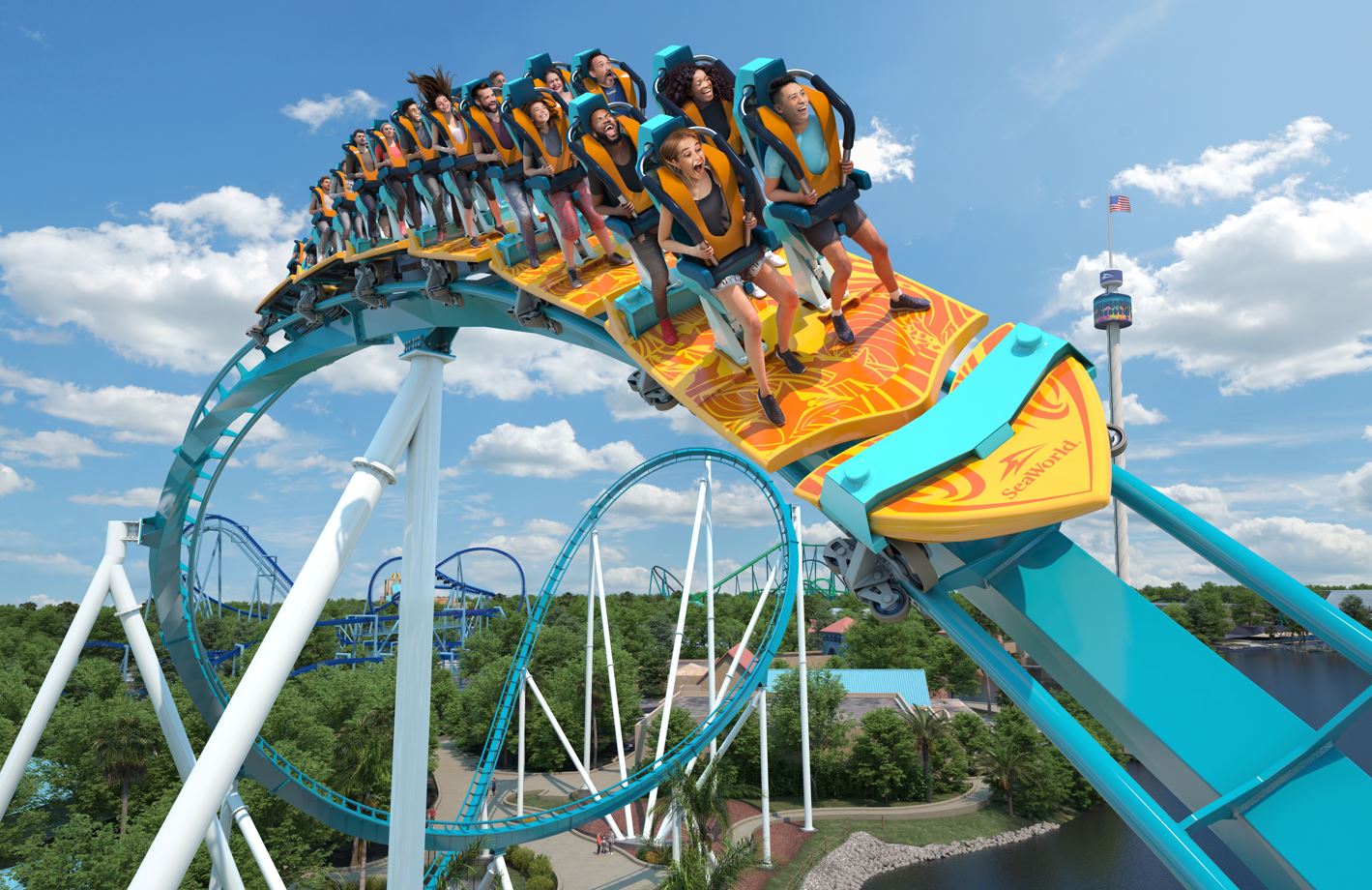 Pipeline The Surf Coaster will be opening at SeaWorld in spring 2023